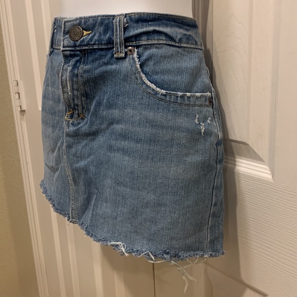 Aeropostale Short Distressed Denim Skirt - Picture 6 of 8